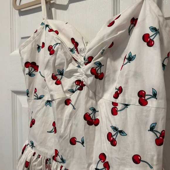Cherry Print Midi Dress - Picture 2 of 2